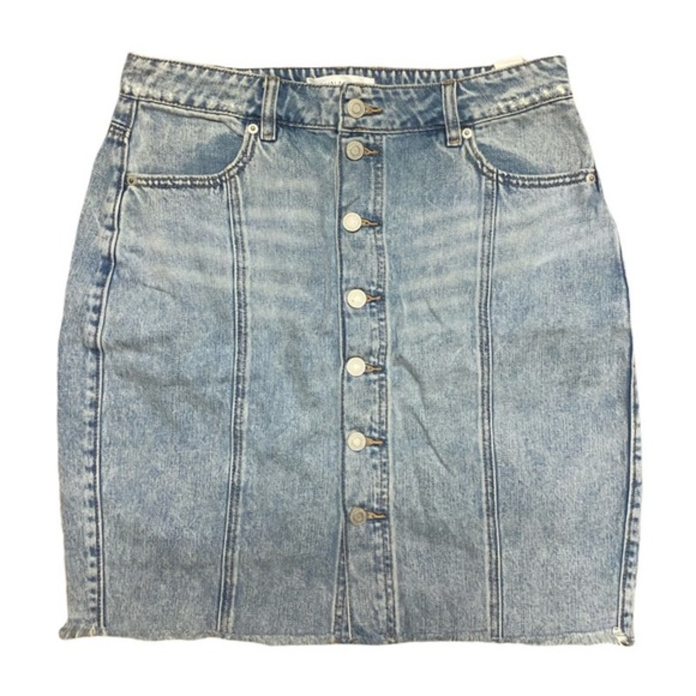 Dynamite Denim button-front mini skirt